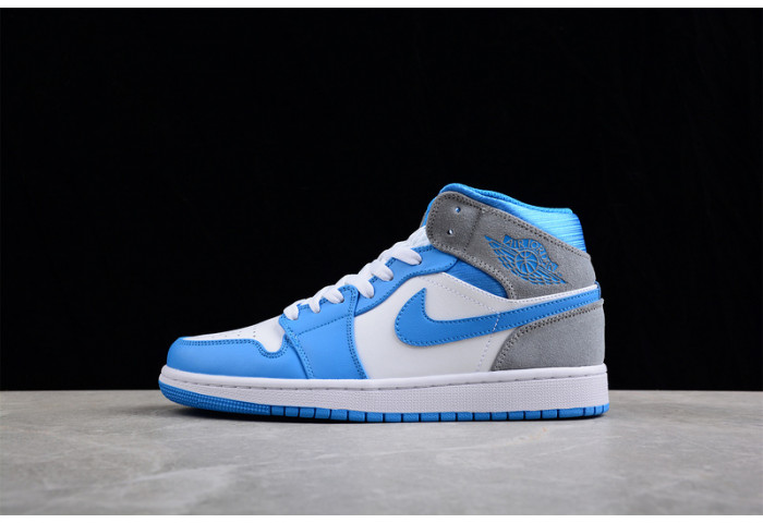 air jordan 1 mid "university blue" dx9276-100