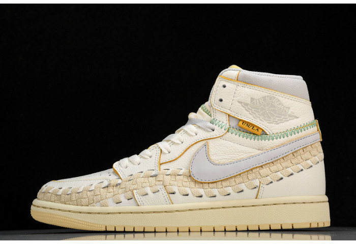union x air jordan 1 high “woven” fd2565-100