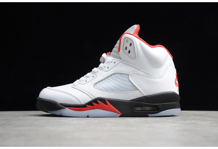 jordan 5 retro fire red silver tongue (2020) da1911-102
