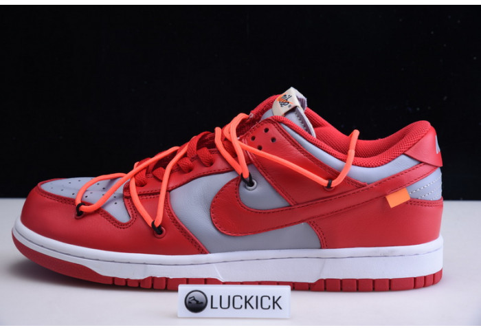 nike dunk low ow university red ct0856-600