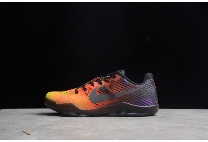 nike zoom kobe 11 em sunset red black yellow 836184-805