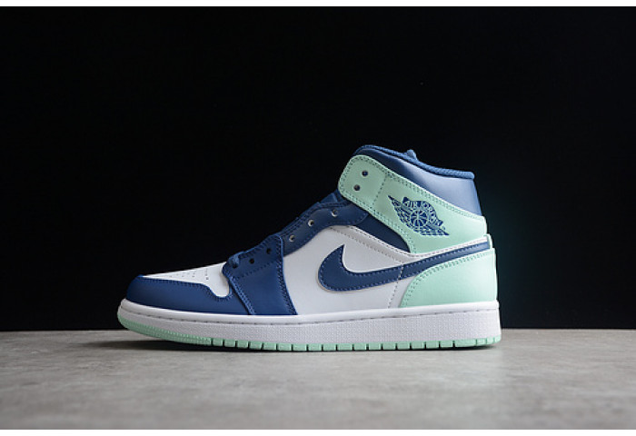 jordan 1 mid mystic navy mint foam - 554724-413