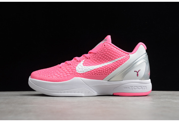 nike zoom kobe 6 think pink pinkfire metallic silver white cw2190-601