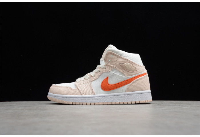 air jordan 1 mid corduroy womens da8009-108