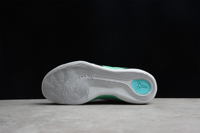 nike zoom kobe 9 ix grey green purple shoes 630487-005