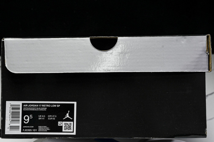air jordan 17 low “university blue” fj0395-101