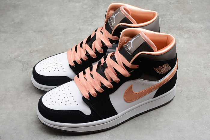 air jordan 1 mid “apricot agate”   dh0210-100