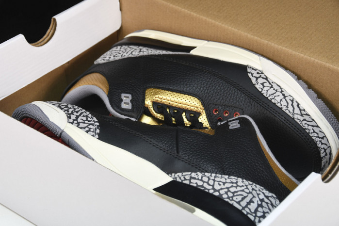 air jordan 3 black gold wmns ck9246-067