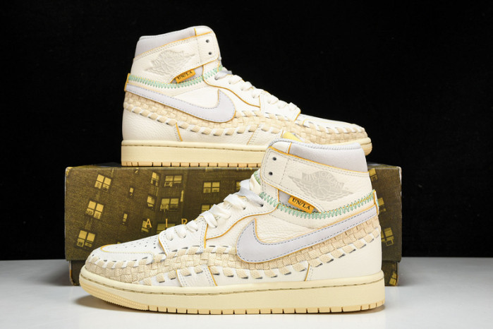 union x air jordan 1 high “woven”  fd2565-100