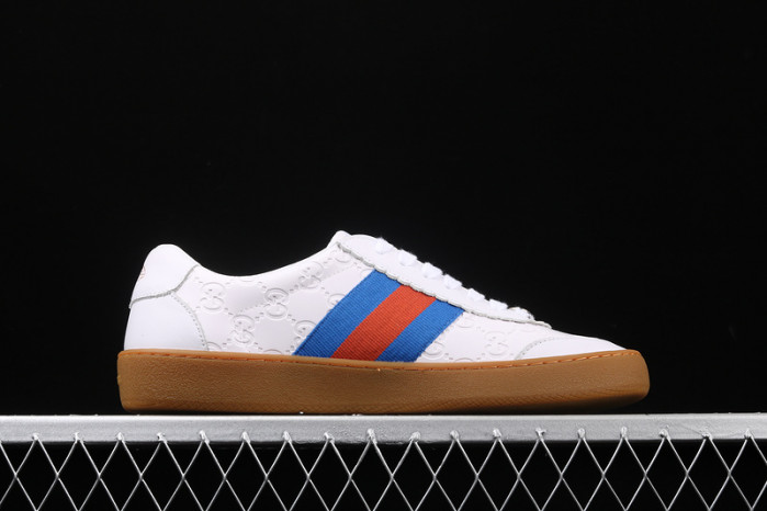 gc jbg leather and sued white