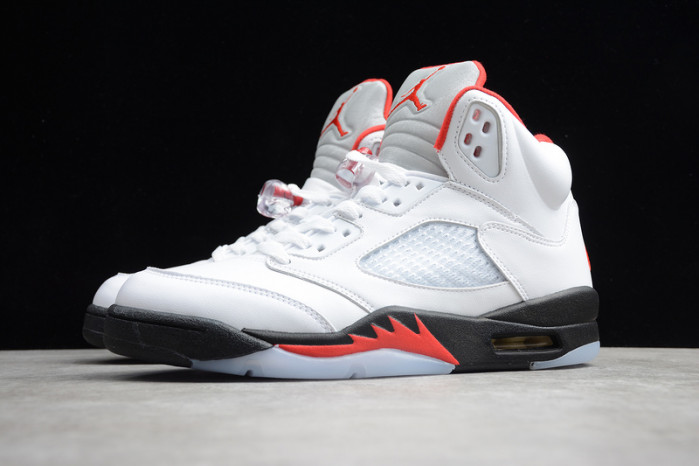 jordan 5 retro fire red silver tongue (2020) da1911-102