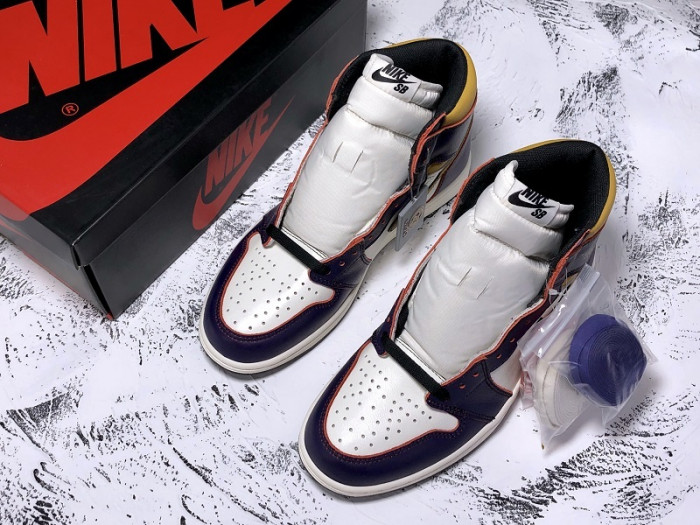 air jordan 1 retro high og defiant sb lakers cd6578-507