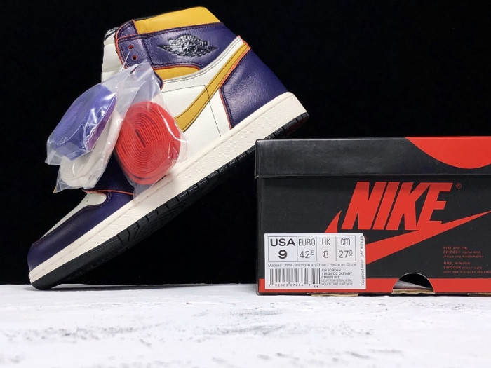 air jordan 1 retro high og defiant sb lakers cd6578-507
