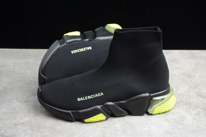balenga sneaker speed high noir and vert 360-517319w07u01007