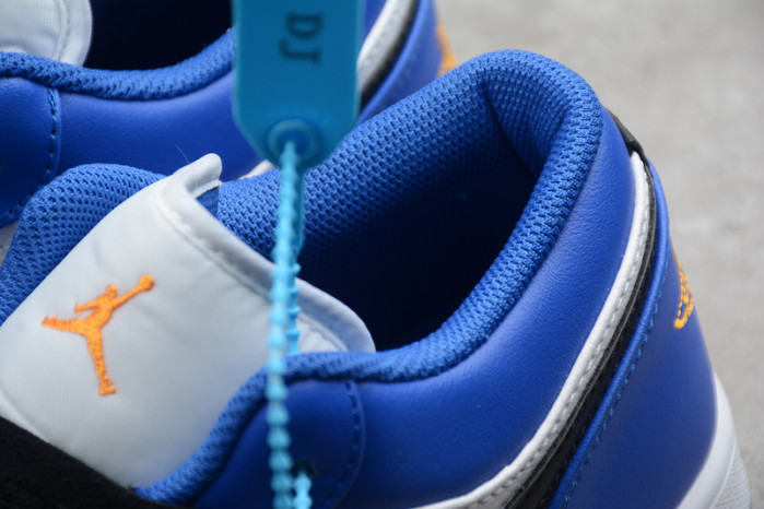 Jordan 1 Low Hyper Royal Orange Peel 553558-401