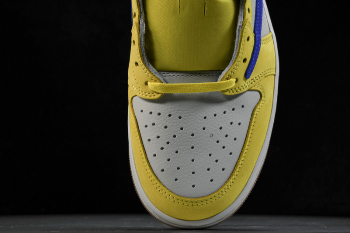 travis scott x air jordan aj 1 low“canary” dz4137-700