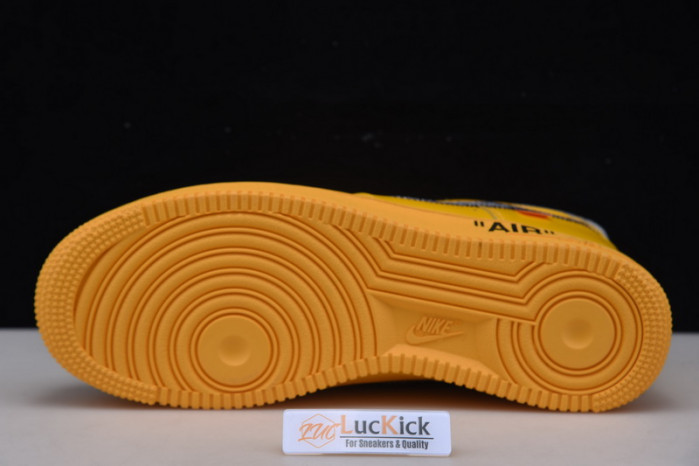 nike air force 1 low ow university gold metallic silver dd1876-700