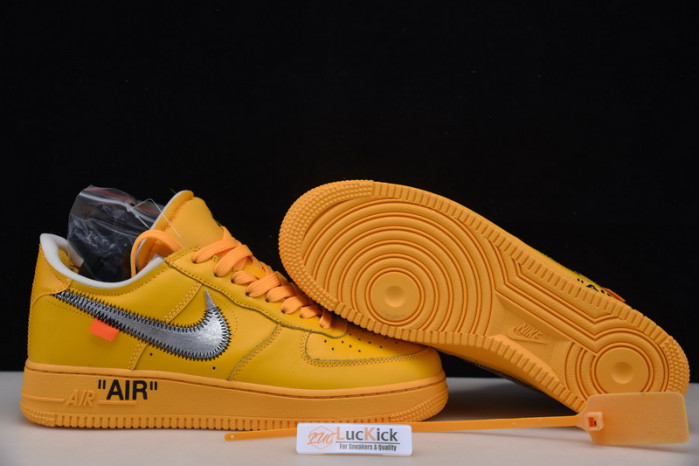 nike air force 1 low ow university gold metallic silver dd1876-700