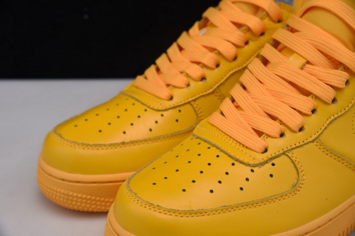 nike air force 1 low ow university gold metallic silver dd1876-700