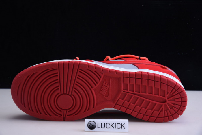 nike dunk low ow university red ct0856-600