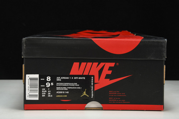 Jordan 1 Retro High OW University Blue AQ0818-148