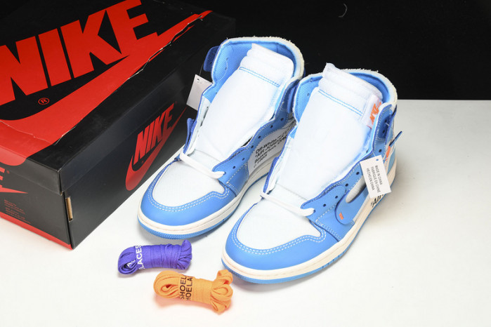 Jordan 1 Retro High OW University Blue AQ0818-148