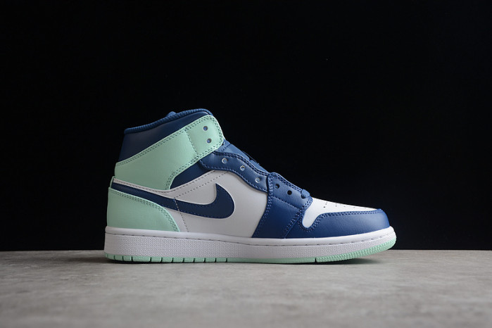 jordan 1 mid mystic navy mint foam - 554724-413