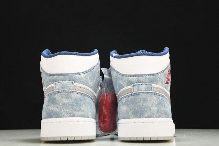 jordan 1 mid french blue fire red - dn3706-401