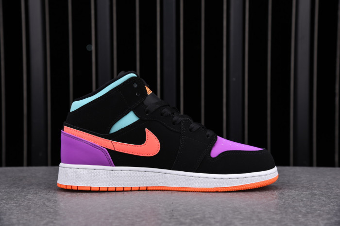 jordan 1 mid multi-color (gs)  554725-083