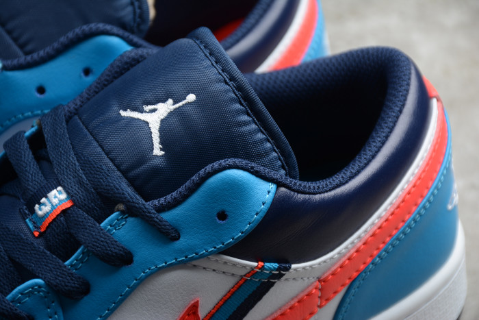 air jordan 1 low with added tri-color ribbons cv4892-100