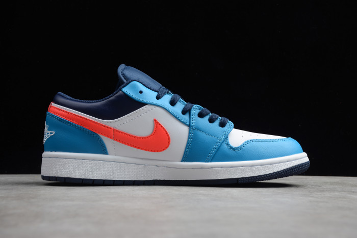 air jordan 1 low with added tri-color ribbons cv4892-100