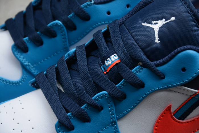 air jordan 1 low with added tri-color ribbons cv4892-100