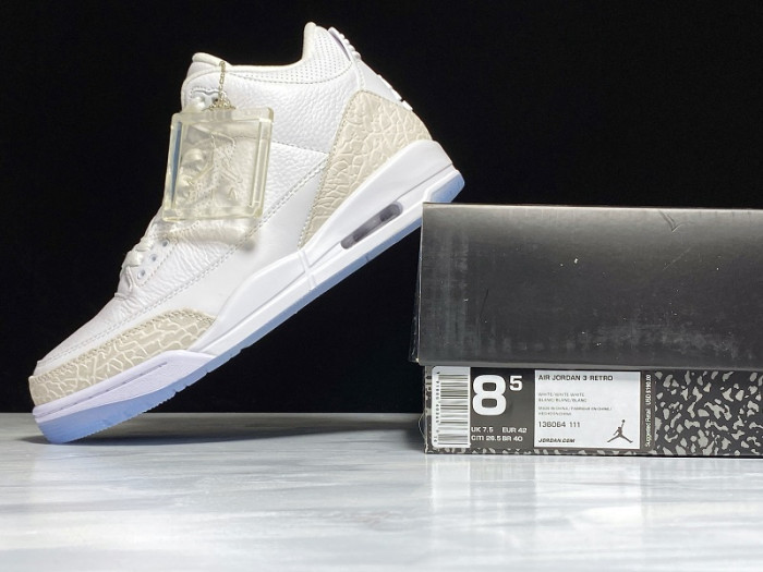 jordan 3 retro pure white  136064-111