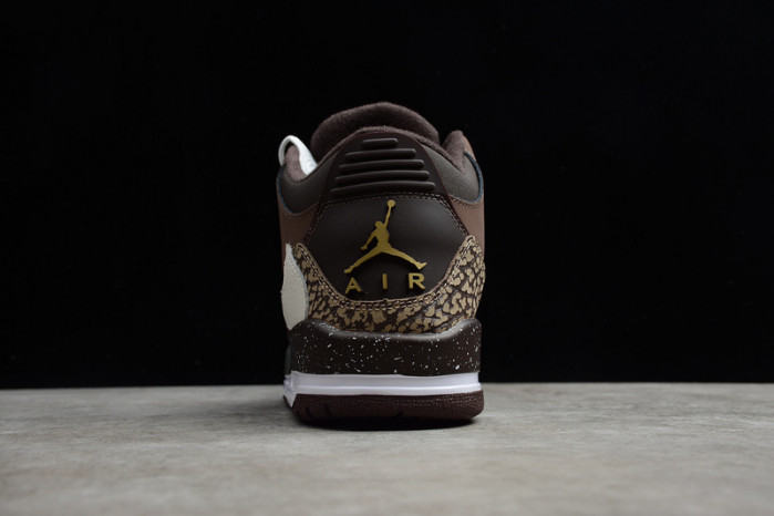 air jordan 3 retro tinker nrg gold metallic dark brown shoes   854262-609