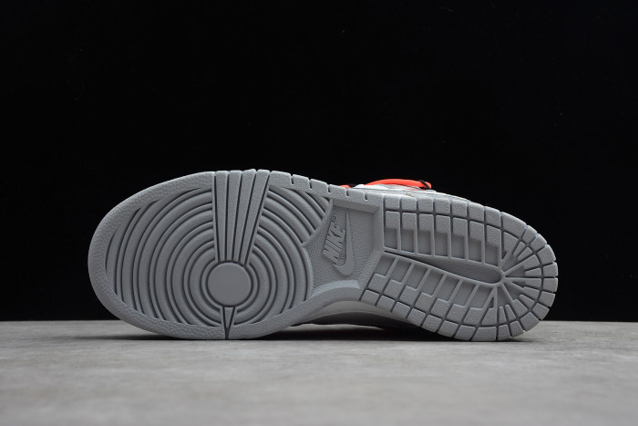 ow x nike sb dunk low lthr ow silver white red ct0856-800